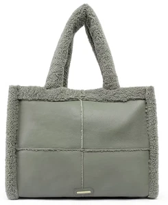 Bolso de Mano LIKE DREAMS Sherpa Dorado Salvia - Imagen 1 de 7