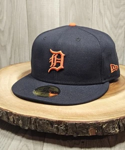 Detroit Tigers New Era 59Fifty eng anliegende Mütze Kappe Größe 7 3/4 MLB Baseball - Bild 1 von 15