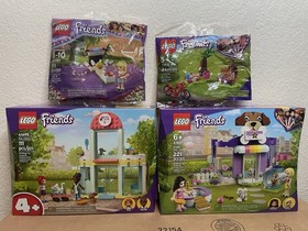 LEGO FRIENDS 4-set lot 30399 30412 41691 41695 Doggy Day Care minidolls NEW