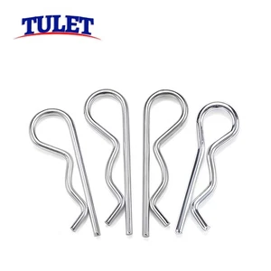 R Clips Zinc Plated Steel Retaining Pins 1mm - 7mm Split Pins for Clevis Pins - Picture 1 of 29