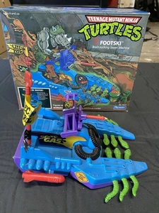 Footski completo con scatola Teenage Mutant Ninja Turtles TMNT 1989 compagni di gioco - Foto 1 di 4