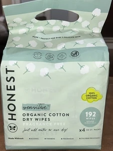 The Honest Company Dry Baby Feuchttücher | 100% Bio Baumwolle, schonend, Einweg - Bild 1 von 2