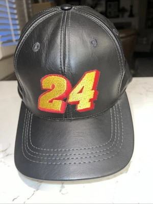 De colección Jeff Gordon #24 DuPont Nascar de cuero negro de la década de 1990 Foto 1 de 4
