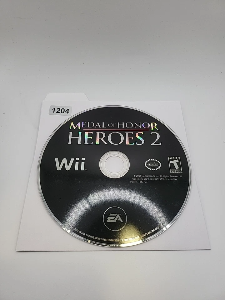 Medal of Honor: Heroes 2 (Nintendo Wii) NO TRACKING - DISC ONLY  - Image 1 of 1