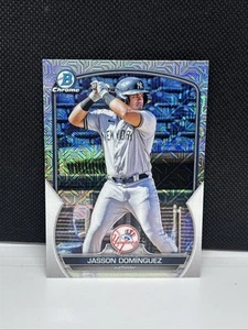 2023 Bowman Mega Box Mojo Refractor Jasson Dominguez Prospect Card BCP18 Yankees - Bild 1 von 2