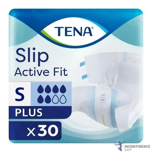 1x TENA Incontinence Slip Active Fit Plus - Small - Pack of 30 - 2100ml - Picture 1 of 4