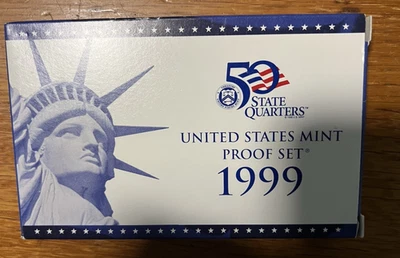 1999 United States Mint Proof Set & 5 state Quarters + Proof Set (J313) - Image 1 of 4