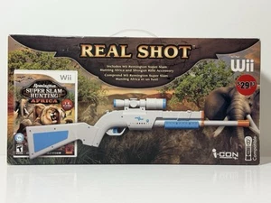 Nintendo Wii Real Shot Remington Super Slam Hunting Africa i-CON New In Box Rare - Picture 1 of 9