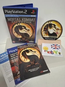 MORTAL KOMBAT DECEPTION SONY PLAYSTATION 2 GAME & MANUAL VERY CLEAN - Picture 1 of 7