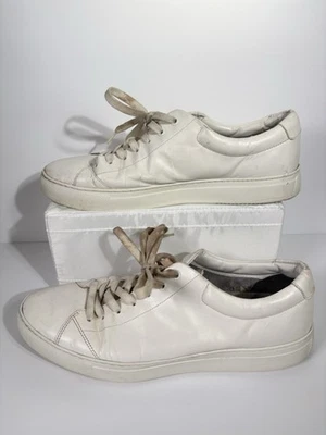 Мужские белые кожаные туфли HUGO BOSS размер 46 повседневные кроссовки - Изображение 1 из 4