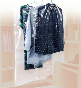 20x Custodia Vestito Protettiva Kleiderfolie Borsa Vestiti Trasparente 4Größen - Foto 1 di 8