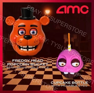 VORVERKAUF Five Nights At Freddy’s AMC Theaters Popcorn Eimer & Cupcake Tasse KOMBO - Bild 1 von 1
