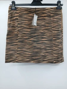 River Island RI Heritage Lederrock Animal Print UK 10 - Bild 1 von 6