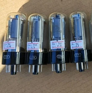 Matched Quad 6F6S ( 6F6M 6F6G 6F6 ) Soviet Vintage Pentode Tube Tested New NOS - Bild 1 von 2