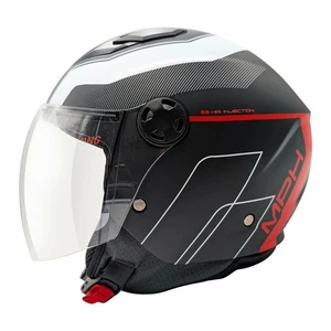 CASCO JET MPH STAR OMOLOG.2206 STREET NERO/ROSSO/BIANCO - Foto 1 di 1