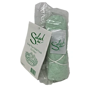 Saco de ensalada de algodón natural absorbe la humedad mantiene la lechuga fresca durante más tiempo cocina HIC - Imagen 1 de 5
