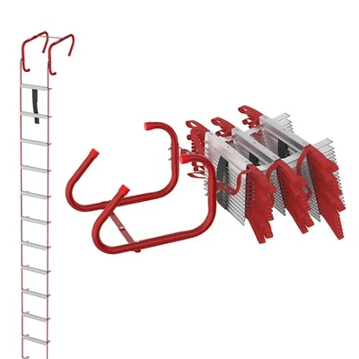 Scala antincendio 4,5 m 7,5 m 15 m scala a maglia scala di salvataggio antincendio - Immagine 1 di 4