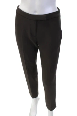 Peserico Womens High Rise Creased Slim Leg Dress Pants Brown Size EUR 38 - Image 1 of 4