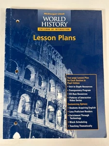 World History Patterns of Interaction Lesson Plans Mcdougal 1999 0395912970   - Picture 1 of 6