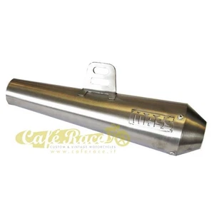 Terminale scarico marmitta MEGATON OMOLOGATO E3 acciaio inox made in italy cafè - Picture 1 of 2