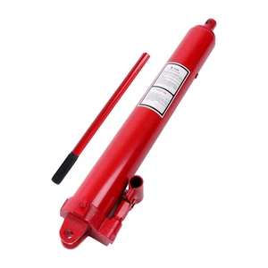LABLT Red 8 Ton Long Ram Hydraulic Jack Cherry Picker Engine Hoist Lift Pump - Picture 1 of 12