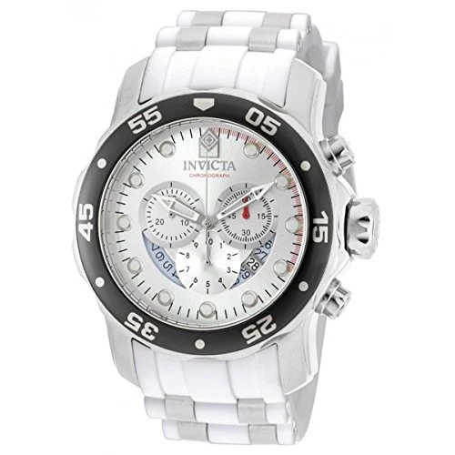 Reloj Invicta Hombre Pro Diver Cuarzo Cronógrafo Bisel Negro Blanco Silicona 20290 Foto 1 de 4