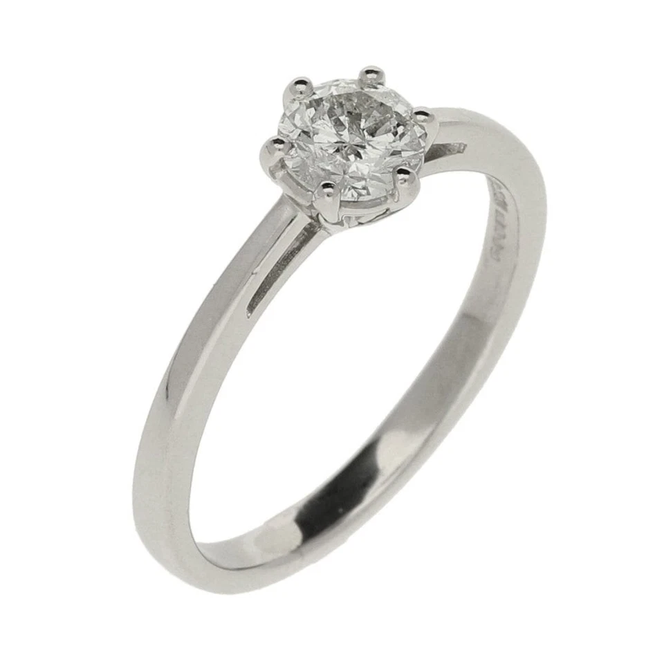 Anillo de compromiso de diamantes de platino para dama - talla M - 0,50 quilates Foto 1 de 4