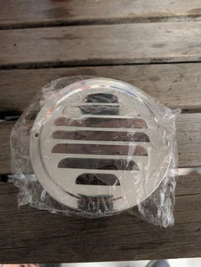 4-Pack Stainless Steel Round Air Vent Covers with Mesh – 4” Diameter Exterior... - Picture 1 of 5