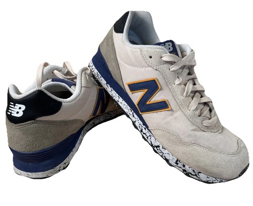 New Balance 515 Sneaker Uomo Taglia 10 D Crema Blu Elegante Comfort