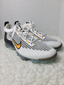 Nike Air VaporMax 2021 Flyknit Men's Shoes Sz 14 White-Kumquat-Black DM0025-101 - Picture 1 of 13