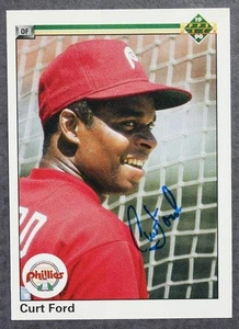 Philadelphia Phillies Curt Ford Autogramm signed 1990 Upper Deck Baseball Karte - - Bild 1 von 1