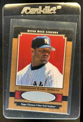 Camiseta deportiva 2001 Upper Deck Legends Roger Clemens Legendary Game #J-RCL Yankees Foto 1 de 2