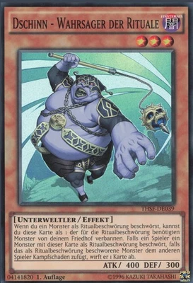 YuGiOh Dschinn - Wahrsager der Rituale THSF-DE039 Super Rare GD unl. - Bild 1 von 2