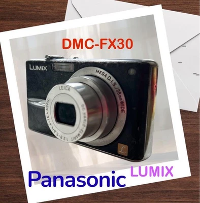 Appareil photo compact Panasonic LUMIX DMC FX30 noir avec chargeur de batteri... - Photo 1/4