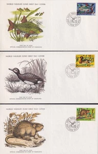 F-EX60796 YUGOSLAVIA WWF 1976 FDC SPECIAL PRINTING WILDLIFE FISH BIRD DUCK. - Picture 1 of 1