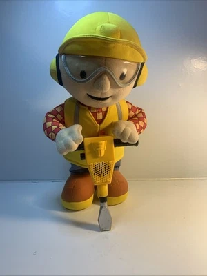Vintage 2001 Hasbro Bob The Builder 13" Jack Hammer Jackhammer Toy Plush WORKS!! - Image 1 of 4