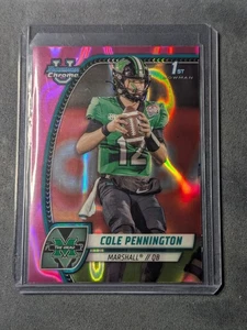 Cole Pennington 2024 Bowman University Pink Lava 1st Bowman Marshall - Picture 1 of 2