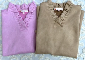 JUDE CONNALLY women's faux suede top size XL beautiful condition! - Picture 1 of 18