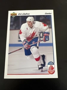 Tarjeta de hockey Eric Lindros 1991 Upper Deck #9 envío gratuito - Imagen 1 de 2