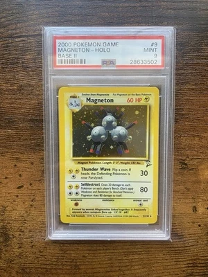  2000 Pokemon Base Set II 2 Magneton Holo #9 PSA 9 MINT - Image 1 of 2