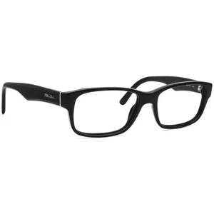 Prada Brille VPR 16M 1AB-1O1 Polished Black Square Frame Italy 53[]16 140 - Bild 1 von 6