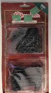 Vth Christmas Ornament Hangers Galvanized Metal Color 2 Sizes 200 Pieces - Picture 1 of 2