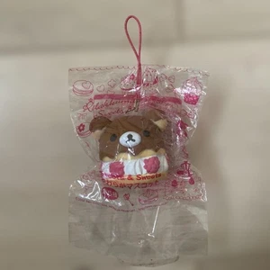 Rilakkuma Dolci Design Squishy Strap Morbido Peluche Portachiavi Charm Cellulare - Foto 1 di 2