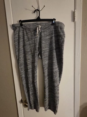 Pantalones de salón Old Navy para hombre negros y grises con cordón en la cintura talla XL Foto 1 de 4