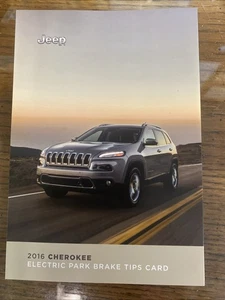 Jeep Cherokee 2016 tarjeta de puntas de freno de estacionamiento eléctrico manual del propietario - Imagen 1 de 1