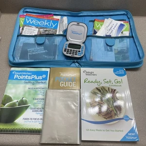Weight Watchers 9x11 Reißverschluss Mappe Organizer Punkt Taschenrechner Begleitbücher Anleitung - Bild 1 von 10