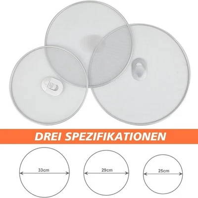 Splatter Screen Food-grade Material Fine Mesh Filter Collapsible Handle - Image 1 of 4