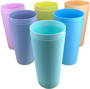 Wexinhao 32 Unzen Plastikbecher wiederverwendbar - BPA frei große Trinkbecher Se - Bild 1 von 12