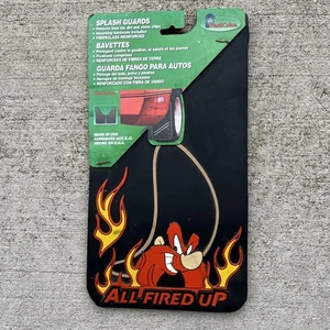 VINTAGE - LOONEY TUNES YOSEMITE SAM MUD FLAPS - ALL FIRED UP - Picture 1 of 4