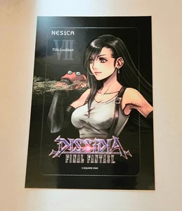 Dissidia Final Fantasy Tifa Nesica Sticker Ic Card - Picture 1 of 1